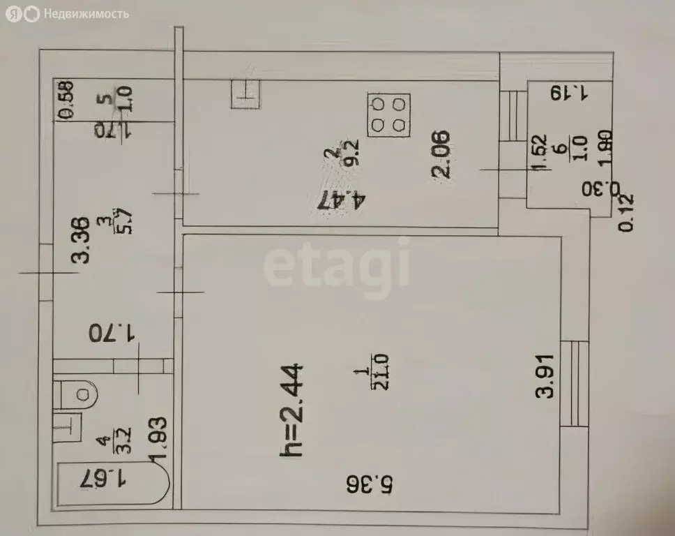 1-комнатная квартира: Казань, улица Академика Павлова, 17 (41 м) - Фото 2