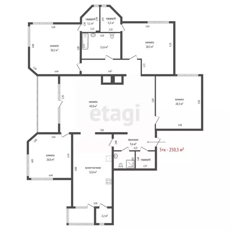 5-к кв. Свердловская область, Краснотурьинск ул. Микова, 53 (250.3 м) - Фото 2