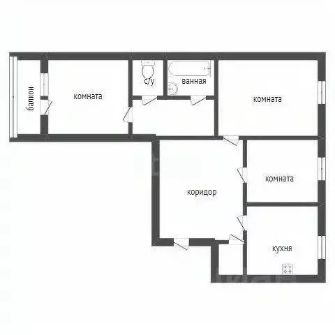 3-к кв. Курганская область, Курган Заозерный жилрайон, 2-й мкр, 10 ... - Фото 1