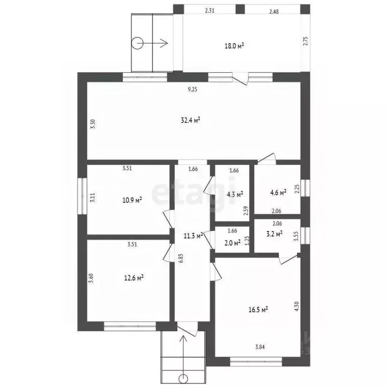 Дом в Ростовская область, Аксайский район, Щепкинское с/пос, пос. ... - Фото 2