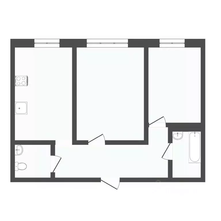 2-к кв. Тюменская область, Тюмень ул. Ю.-Р.Г. Эрвье, 14к2 (55.9 м) - Фото 1