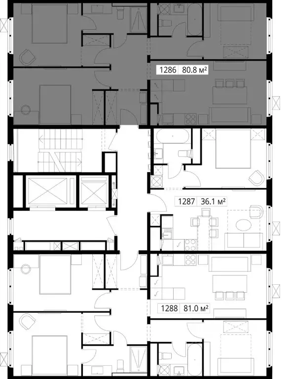 3-к кв. Московская область, Ленинский городской округ, д. Сапроново, ... - Фото 2