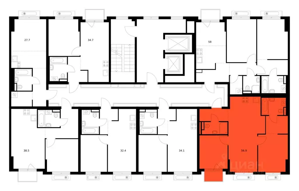 2-к кв. Московская область, Ленинский городской округ, Боброво пгт ... - Фото 2
