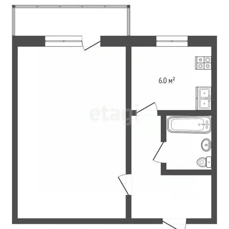 1-к кв. Владимирская область, Муром ул. Свердлова, 28 (22.0 м) - Фото 1