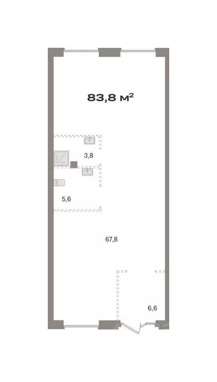 Помещение свободного назначения в Москва Квартал Герцена жилой ... - Фото 1