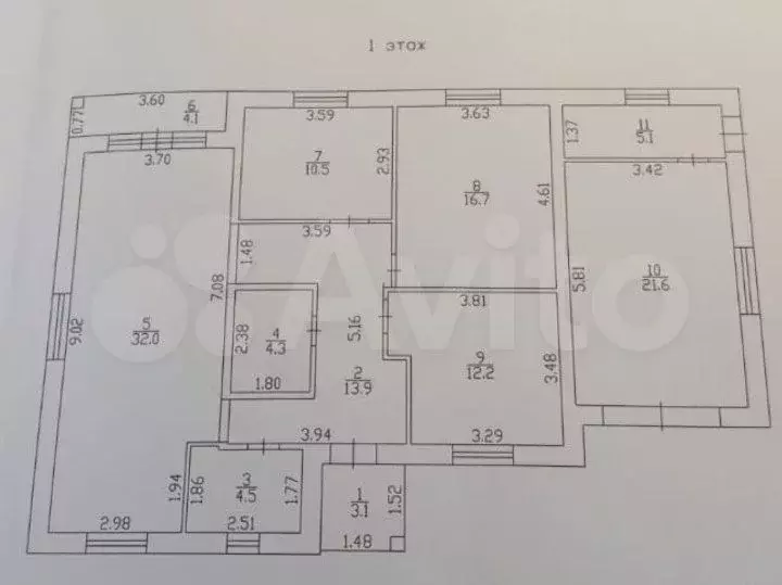 Коттедж 158,3 м на участке 10,5 сот. - Фото 0