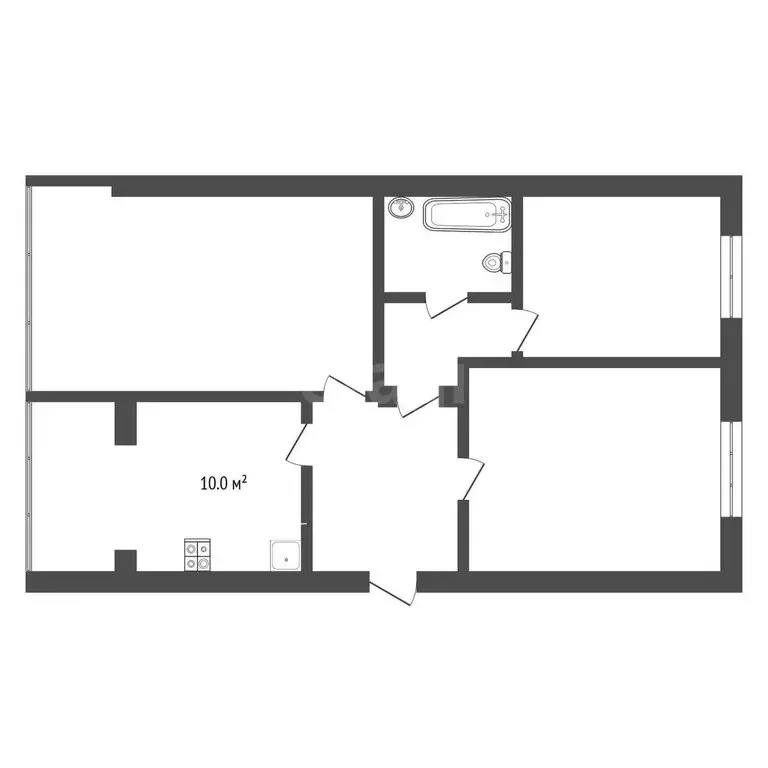 3-комнатная квартира: Нальчик, Балкарская улица, 97к1 (96 м) - Фото 1