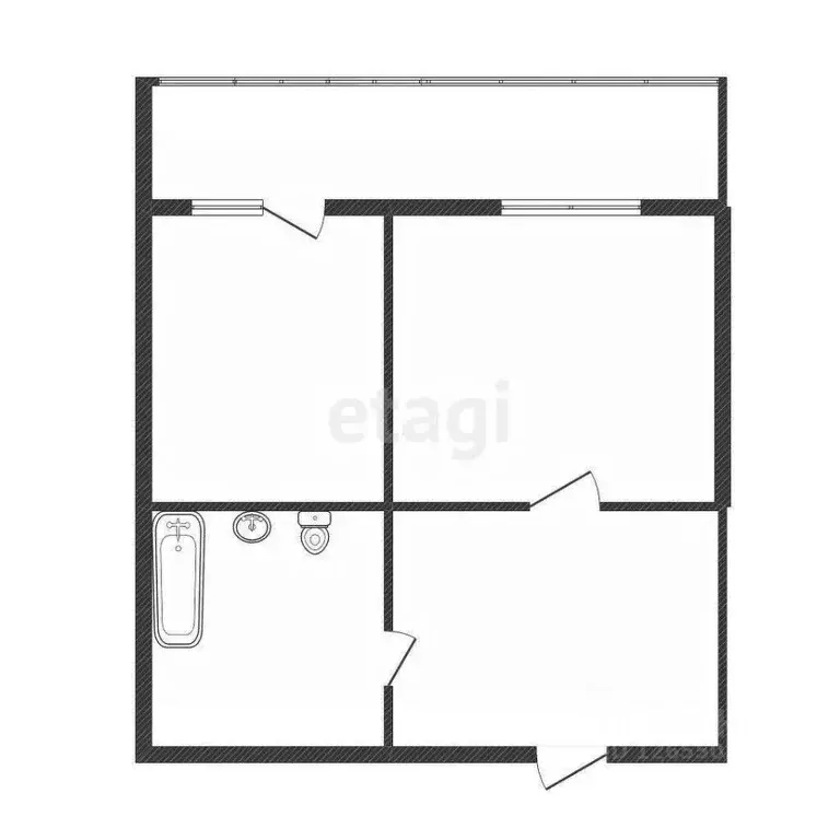1-к кв. Костромская область, Кострома ул. Ленина, 131 (40.0 м) - Фото 2