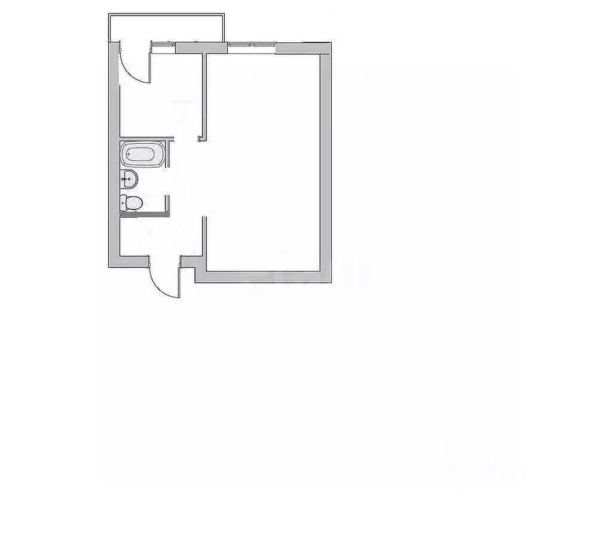 1-к кв. Северная Осетия, Владикавказ ул. Джанаева, 55 (28.5 м) - Фото 2