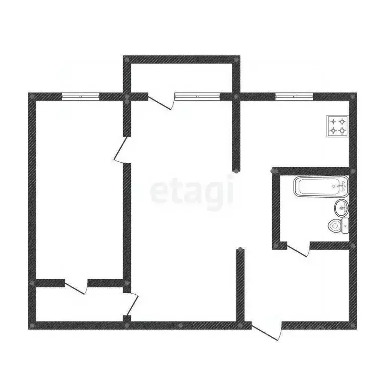 2-к кв. Смоленская область, Ярцево Советская ул., 18А (41.6 м) - Фото 2