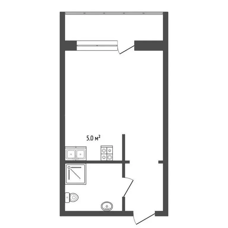 Квартира-студия: Самара, Московское шоссе, 272 (35 м) - Фото 0