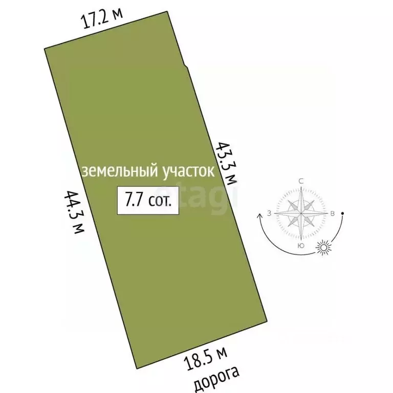 Участок в Крым, Бахчисарай ул. Гурзуфская (7.65 сот.) - Фото 2