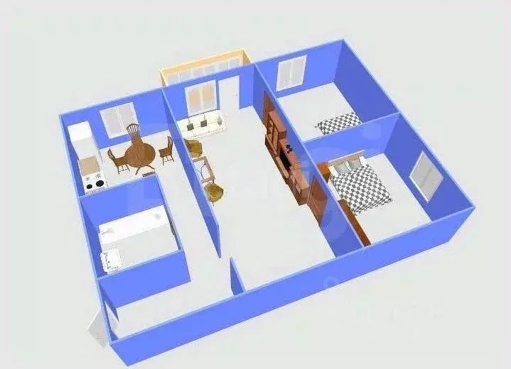 3-к кв. Сахалинская область, Южно-Сахалинск городской округ, с. ... - Фото 2