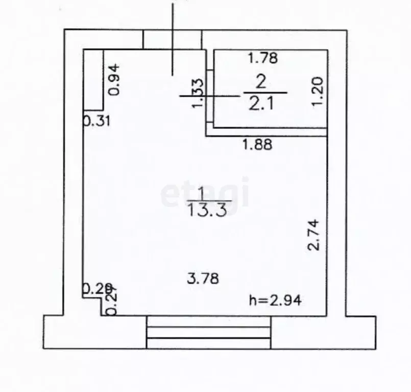Студия Татарстан, Казань ул. Лядова, 4 (15.4 м) - Фото 1