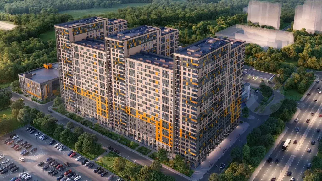 Апартаменты-студия, 28,2 м, 20/24 эт. - Фото 1