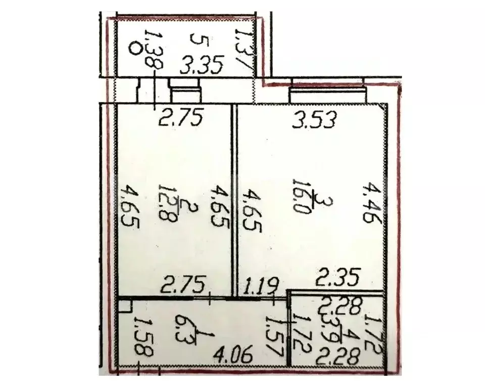 1-к кв. Чувашия, Чебоксары ул. Короленко, 4к2 (39.0 м) - Фото 2
