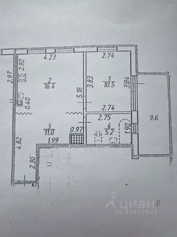 1-к кв. Санкт-Петербург Аптекарский просп., 18 (43.1 м) - Фото 2