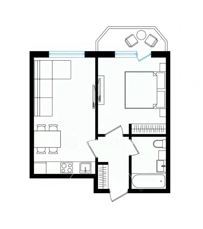2-к кв. Московская область, Мытищи ул. Герцена, 1к1 (45.9 м) - Фото 2