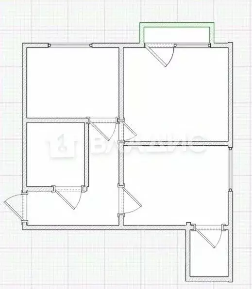 2-к кв. Пензенская область, Пенза ул. Калинина, 101 (34.0 м) - Фото 2
