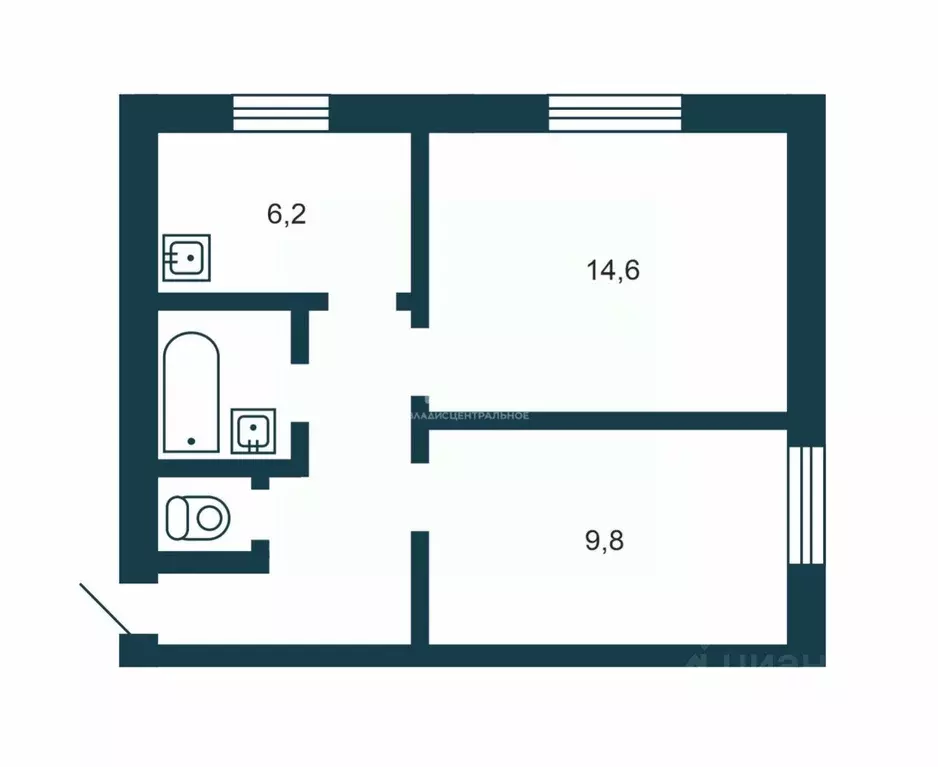 2-к кв. Новосибирская область, Новосибирский район, Станционный ... - Фото 2