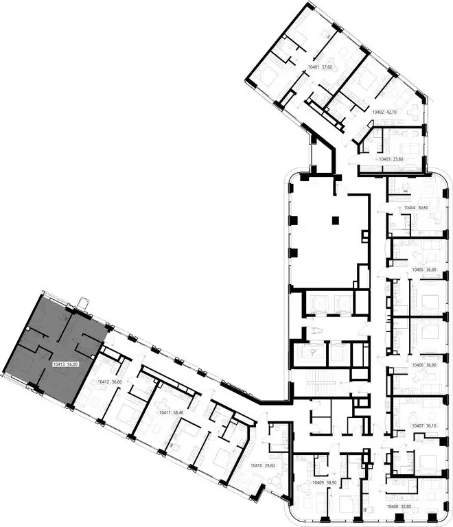 2-комнатная квартира: Москва, ЖК Ситизен, к1 (56 м) - Фото 0