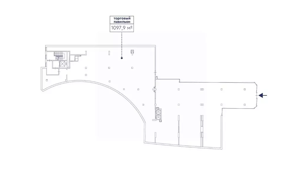 Торговая площадь в Москва Кировоградская ул., 9к4 (1098 м) - Фото 2