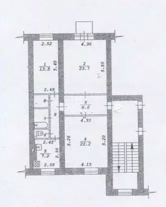 3-к кв. Новосибирская область, Новосибирск Новая ул., 3 (85.0 м) - Фото 1