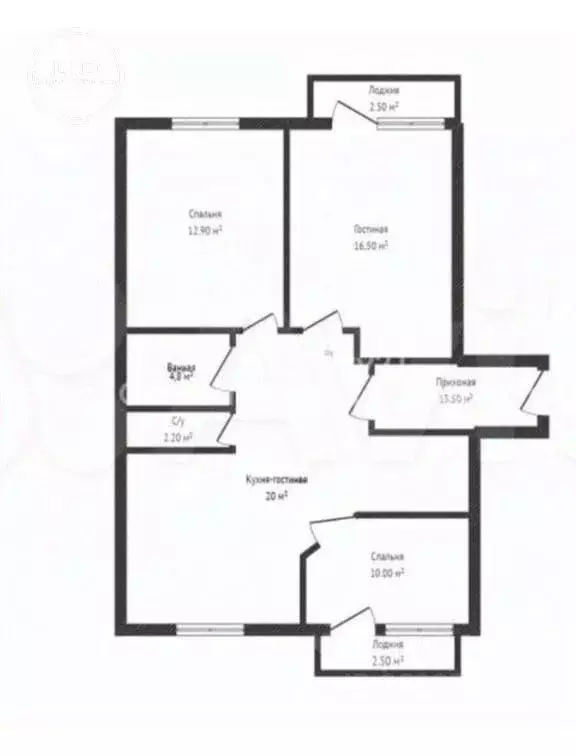 3-к кв. Краснодарский край, Краснодар ул. Лиссабонская, 109к21 (75.0 ... - Фото 1