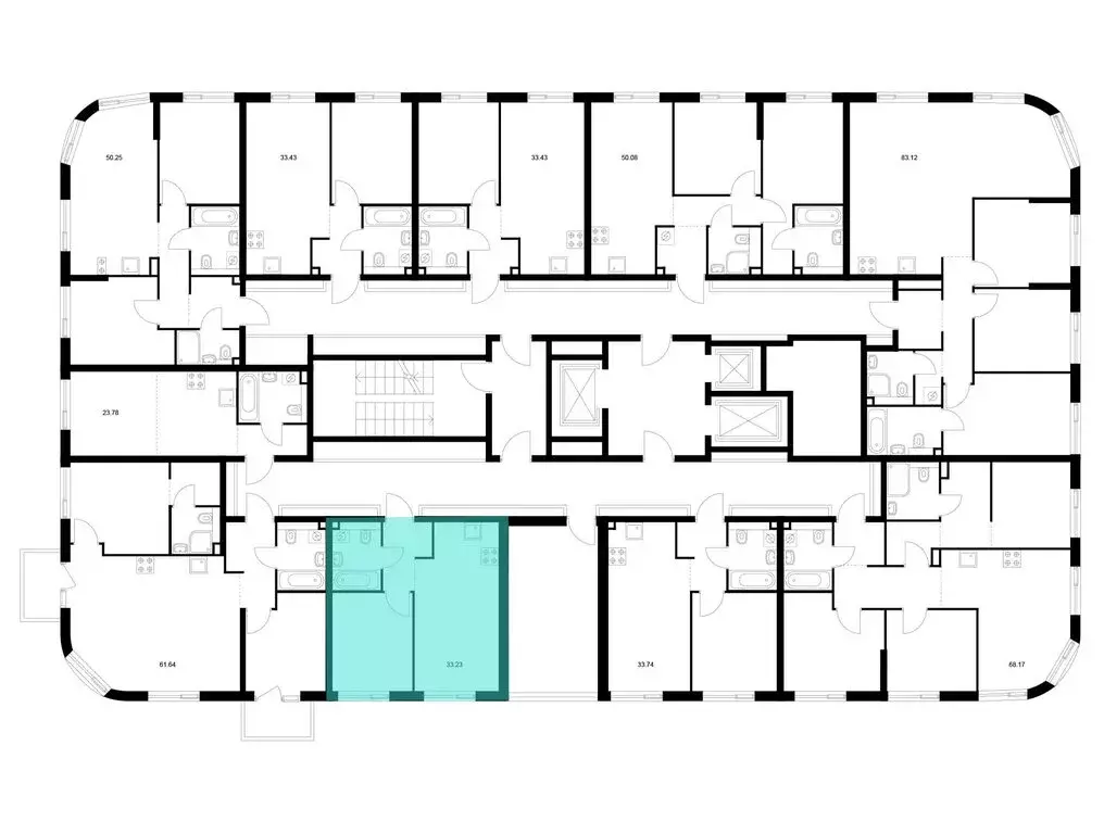 1-комнатная квартира: Казань, ЖК Таулар (33.23 м) - Фото 2