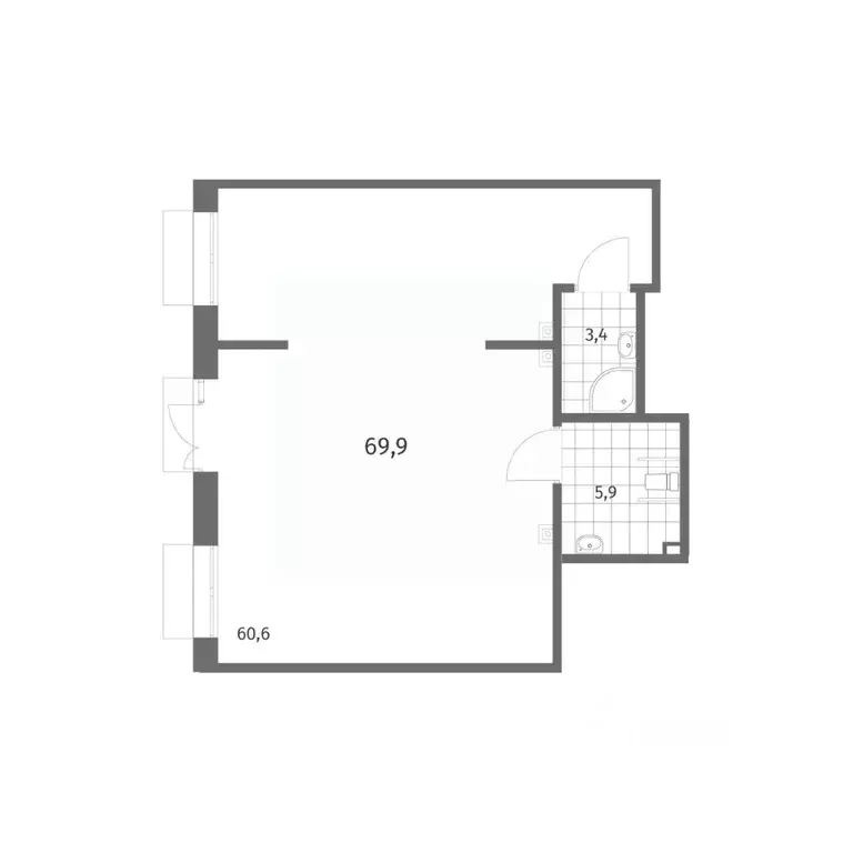 Помещение свободного назначения в Санкт-Петербург ул. Шкиперский ... - Фото 2