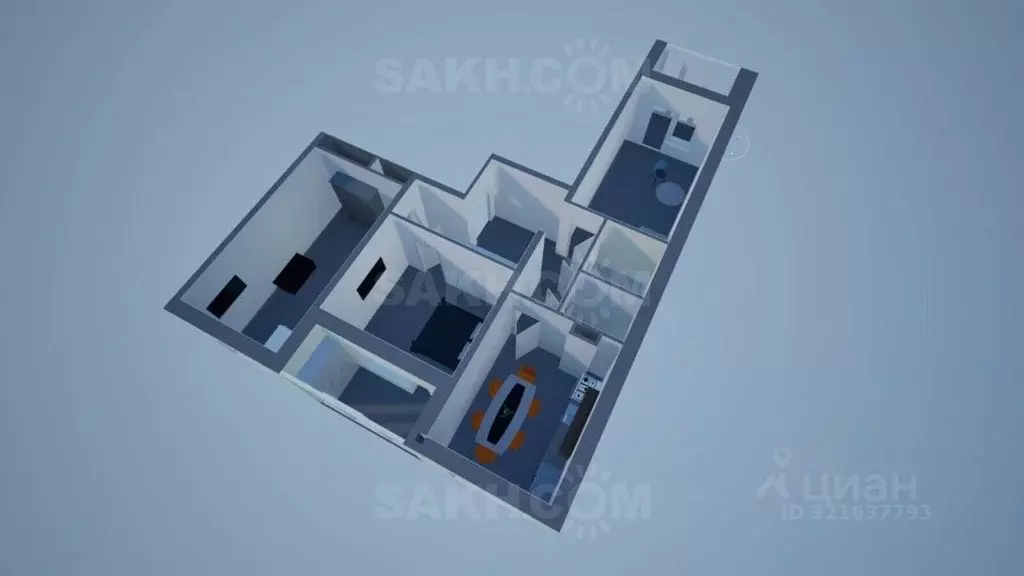 3-к кв. Сахалинская область, Южно-Сахалинск ул. 140-летия города ... - Фото 1