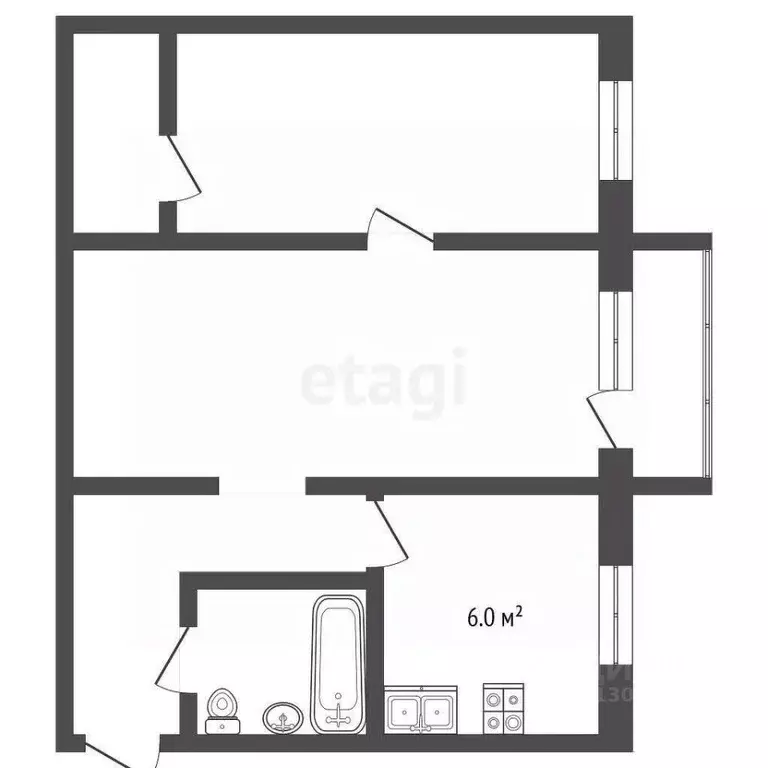 2-к кв. Ярославская область, Ярославль ул. Гоголя, 13 (42.1 м) - Фото 1