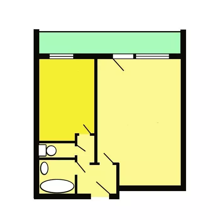 1-комнатная квартира: Москва, улица Маршала Бирюзова, 40 (42 м) - Фото 2