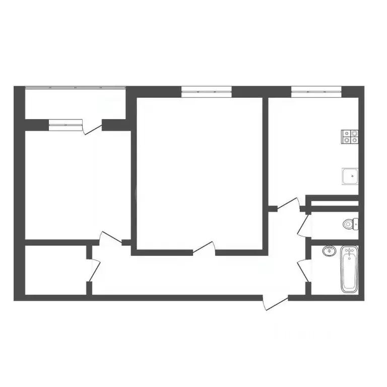 2-к кв. Тюменская область, Тюмень Степная ул., 1А (51.4 м) - Фото 1