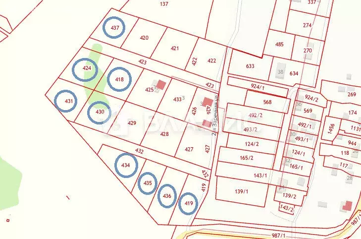 Участок в Головино, 2-я Заречная улица (22.2 м) - Фото 1