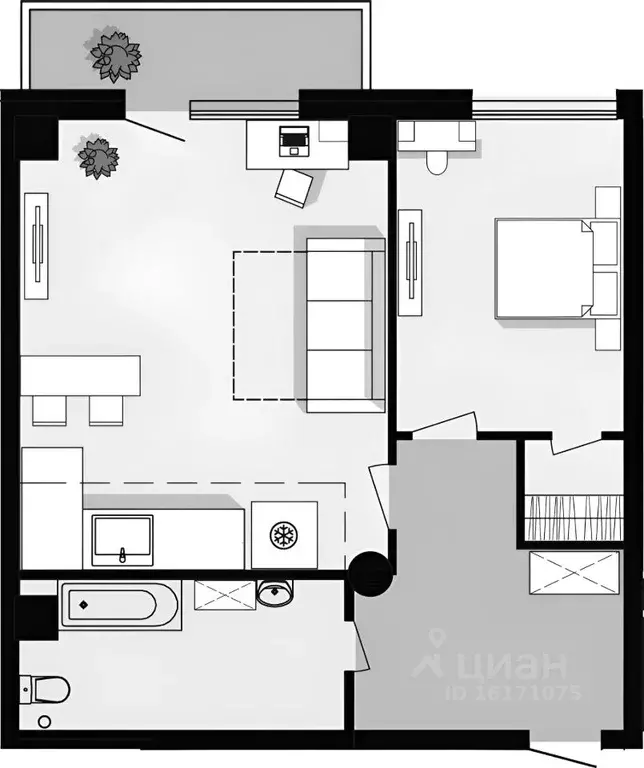 2-к кв. Челябинская область, Челябинск ул. Энтузиастов, 30Б (68.0 м) - Фото 2
