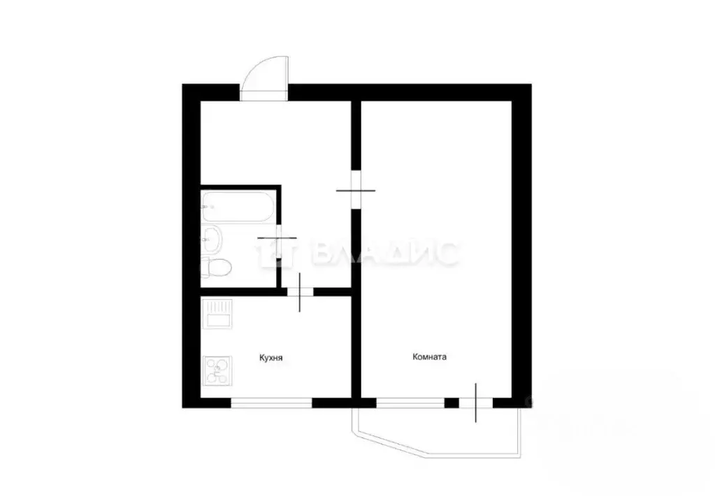 1-к кв. Москва Митинская ул., 44 (39.0 м) - Фото 2