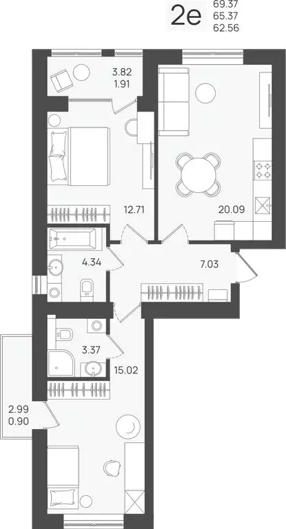 Квартира-студия: Калининградская область, Пионерский (65.37 м) - Фото 1