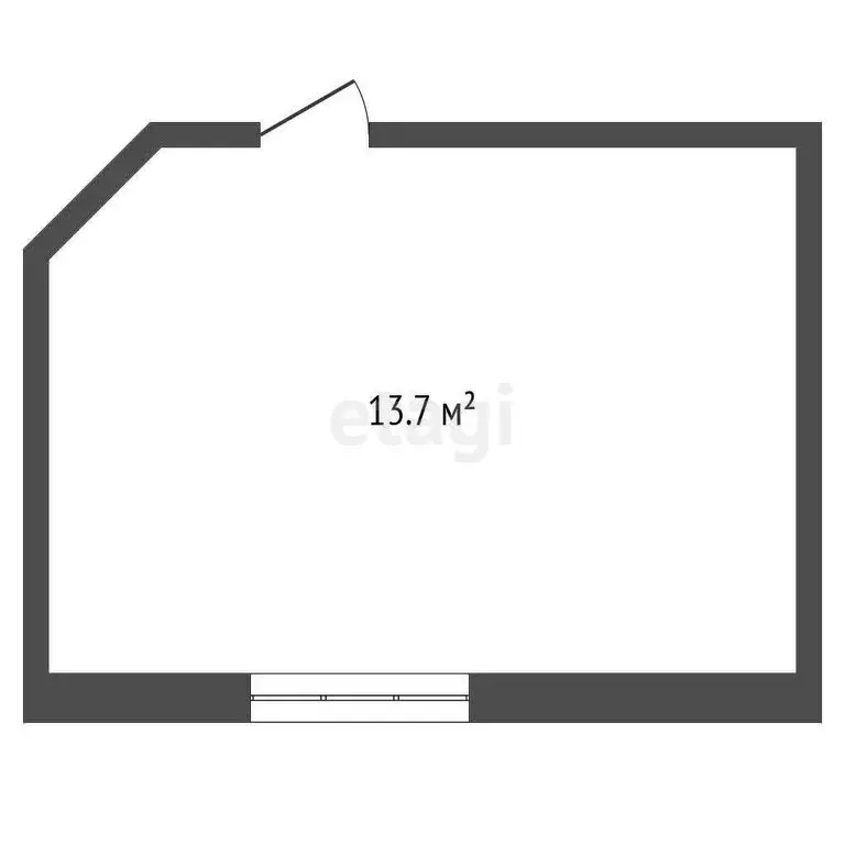 1к в 3-комнатной квартире (13.7 м) - Фото 1