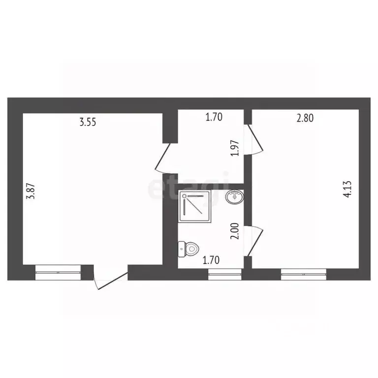 Дом в Крым, Черноморское пгт, Тарханкут СНТ 263 (32 м) - Фото 2