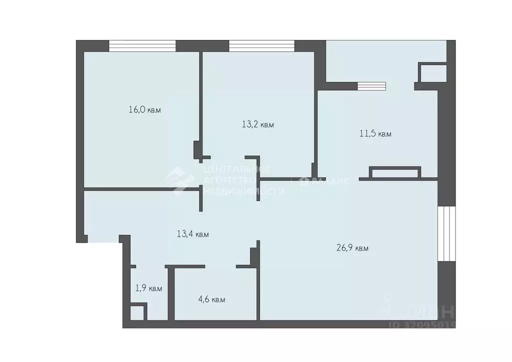 3-к кв. Рязанская область, Рязань ул. Чкалова, 18 (87.5 м) - Фото 2