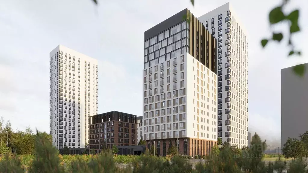 2-к кв. Свердловская область, Екатеринбург ВИЗ жилрайон, Риверсайд ... - Фото 1