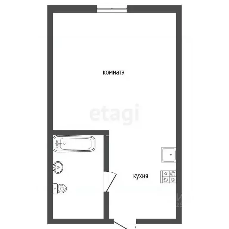 1-к кв. Воронежская область, Воронеж бул. Пионеров, 17 (13.5 м) - Фото 2