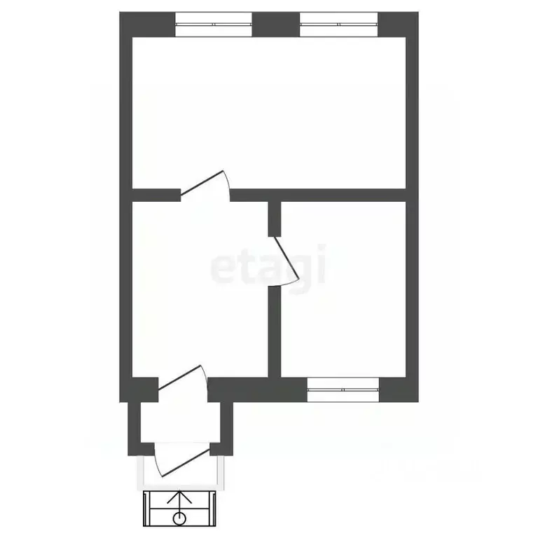 2-к кв. Саратовская область, Балашов ул. Марины Расковой, 6 (35.6 м) - Фото 2