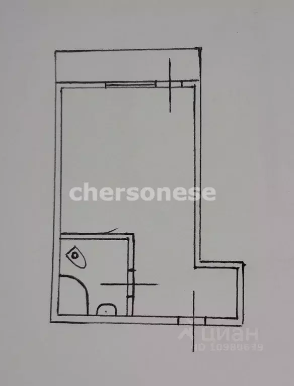 Студия Севастополь ул. Челюскинцев, 49/35 (12.6 м) - Фото 2