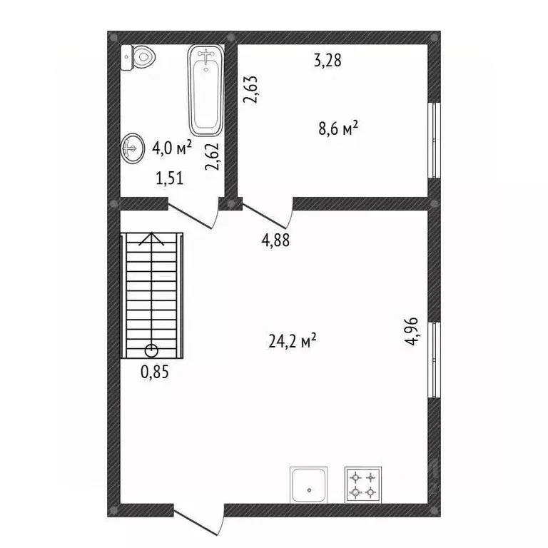 Дом в Башкортостан, Уфа Зеленоградская ул., 6 (80 м) - Фото 2