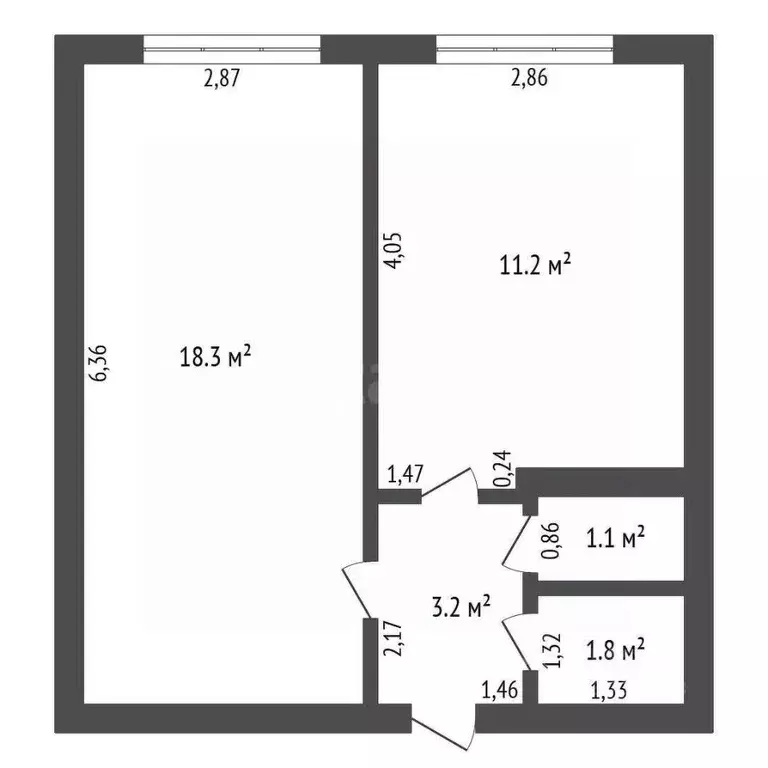 1-к кв. Амурская область, Зея Светлый мкр, 60 (35.6 м) - Фото 1