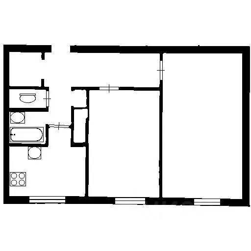 2-к кв. Санкт-Петербург Петергофское ш., 5К1 (50.0 м) - Фото 1