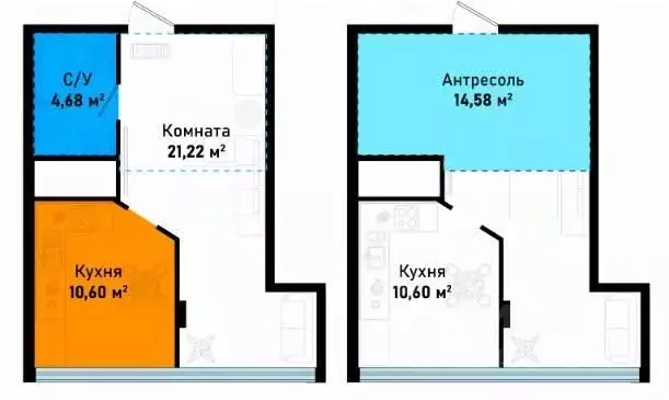 1-к кв. Крым, Черноморское пгт ул. Евпаторийская, 12А (51.08 м) - Фото 2