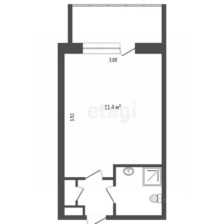 Студия Тюменская область, Тюмень Олимпийская ул., 20 (16.8 м) - Фото 2